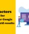 5 Factors for better Google AdWord results